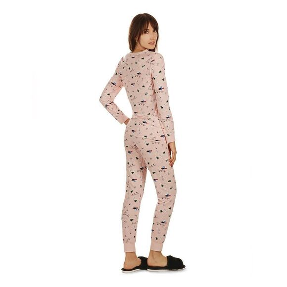 New Women's Holiday Winter Pajamas Ski Chalet Set Small 6-8 Sleep Set In a Bag - Picture 5 of 9